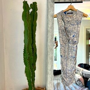 Urban NYC map print dress medium